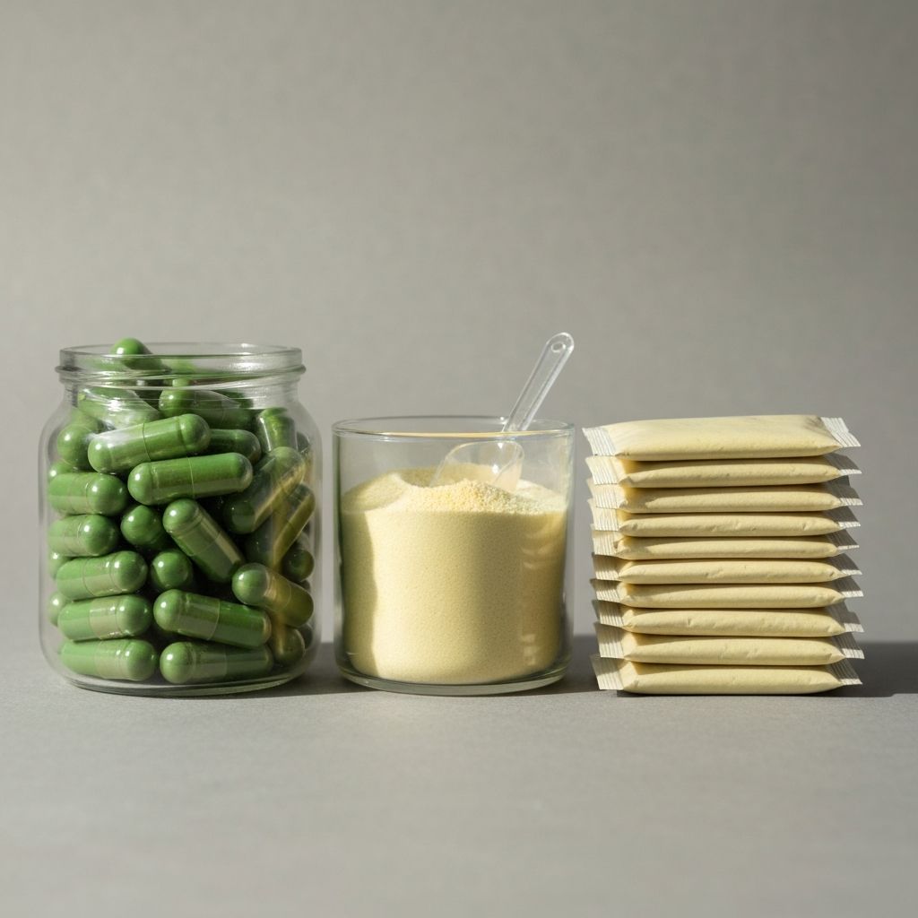 Different supplement formats displayed